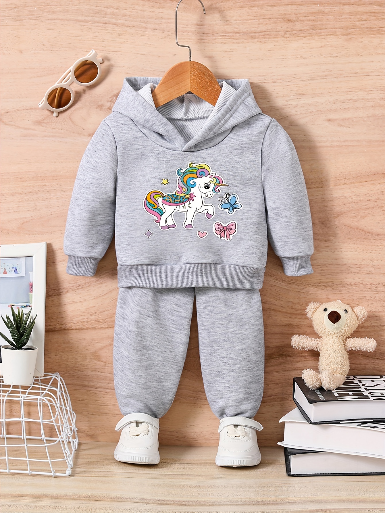 Roupa De Bebê Fofo Com Estampa De Anime 2 Peças - Conjunto De Moletom  Casual Infantil Com Calça Para Outono Inverno - Temu Portugal