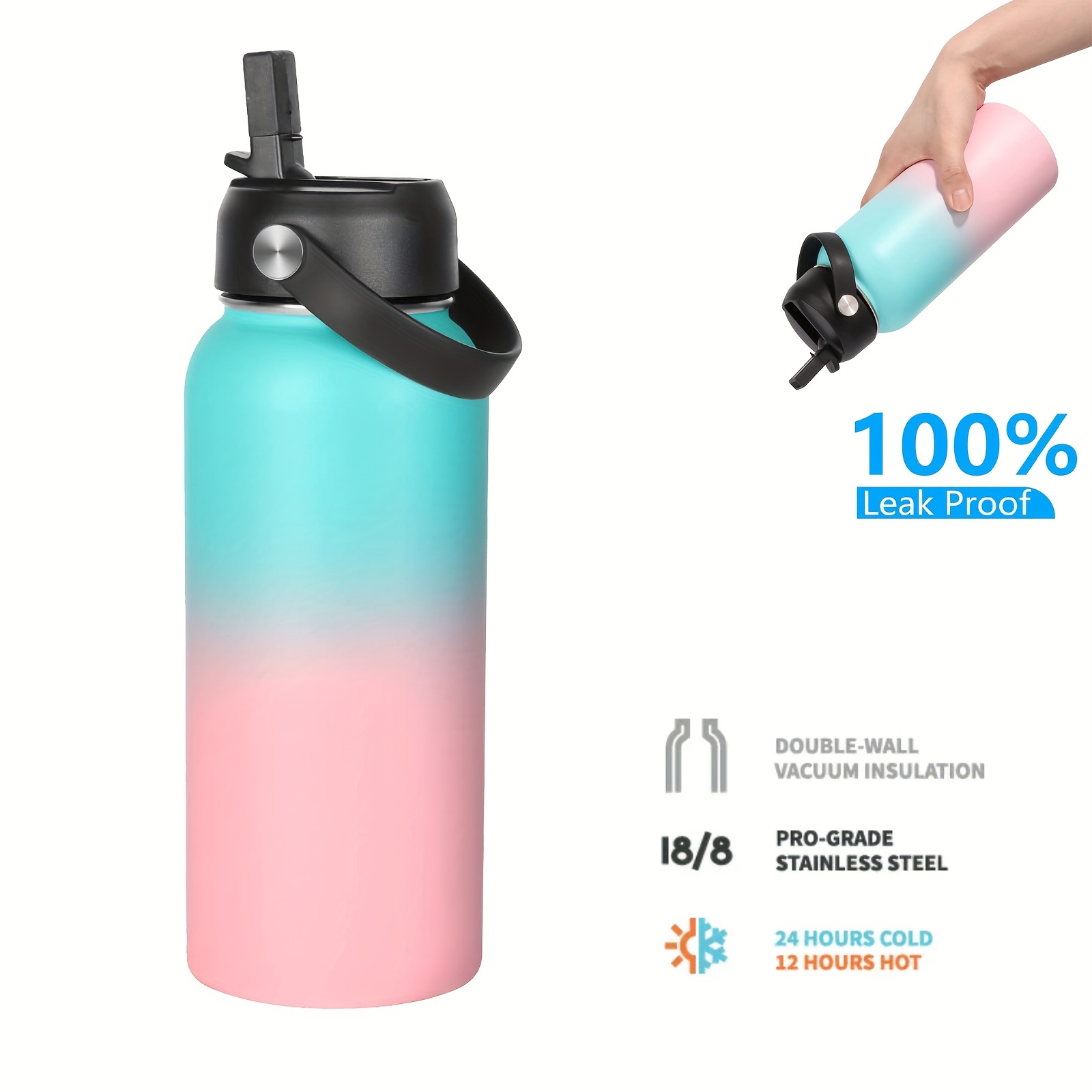 32oz Water Bottle,Vacuum Insulated Stainless Steel Water Flask