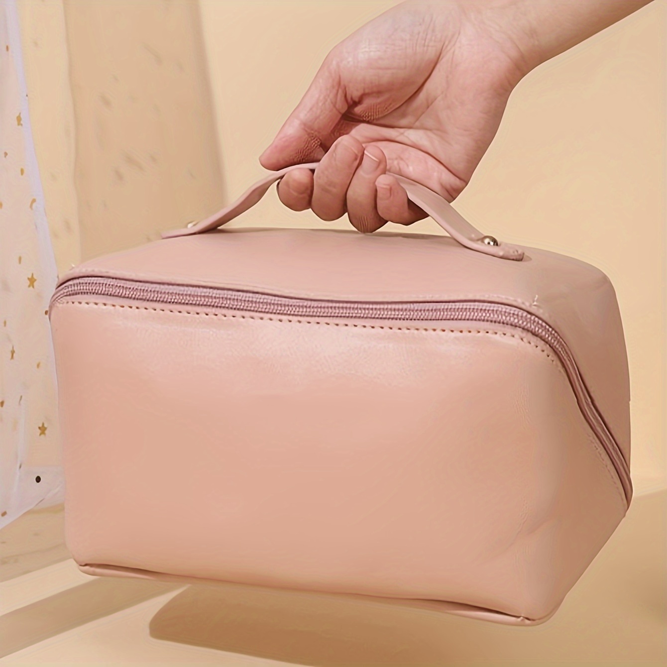 Womens leather wash discount bag