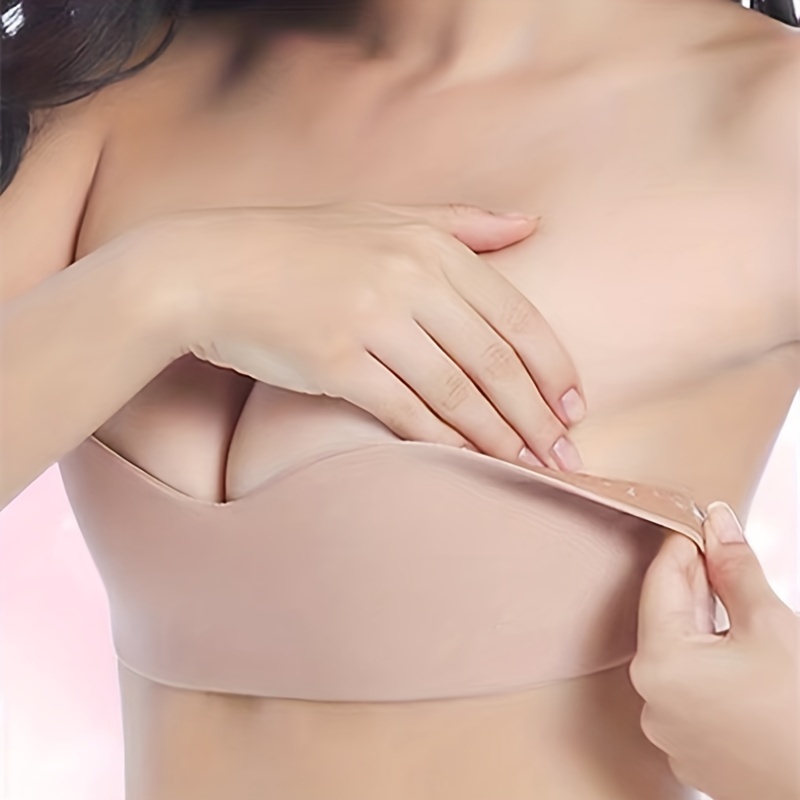 Silicone Chest Stickers Lift Up Nude Bra Self Adhesive Bra Nude Invisible  Cover Bra Pad Sexy Strapless Breast Petals (Color : 3, Size : B) :  : Clothing, Shoes & Accessories