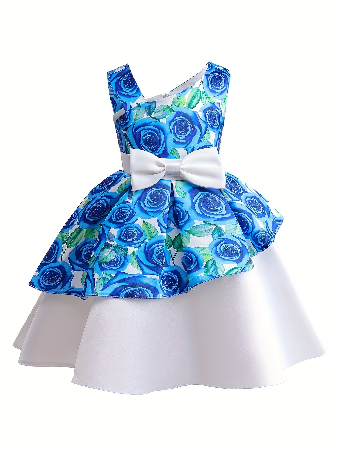 Toddler Girls Ruffle Trim Flowers Butterfly Graphic Bow - Temu