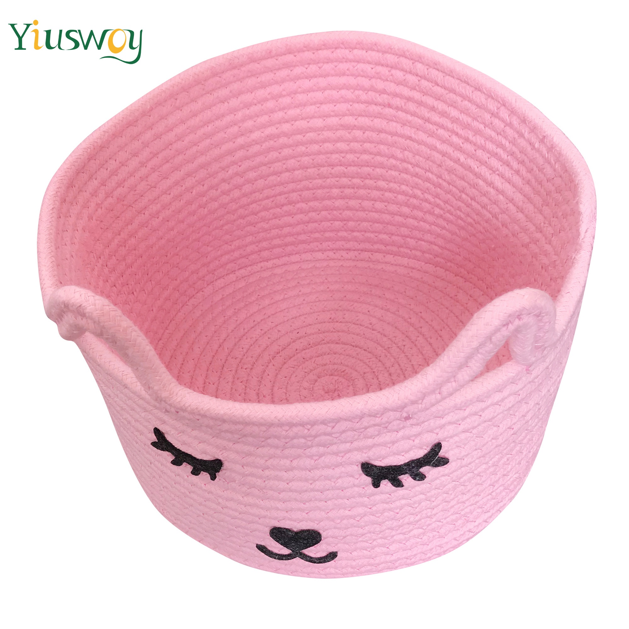 Cat Ears Decor Storage Basket Decorative Woven Storage - Temu