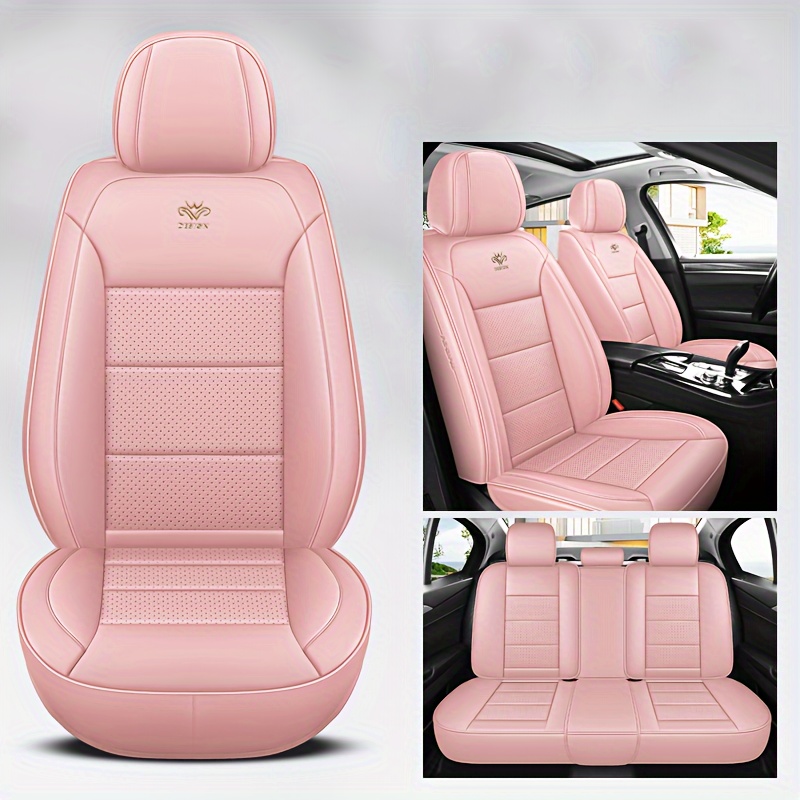 2024 new all     leather car seat covers universal fit durable stylish red   for   business casual use vehicle interior upgrade sleek car accessory   material