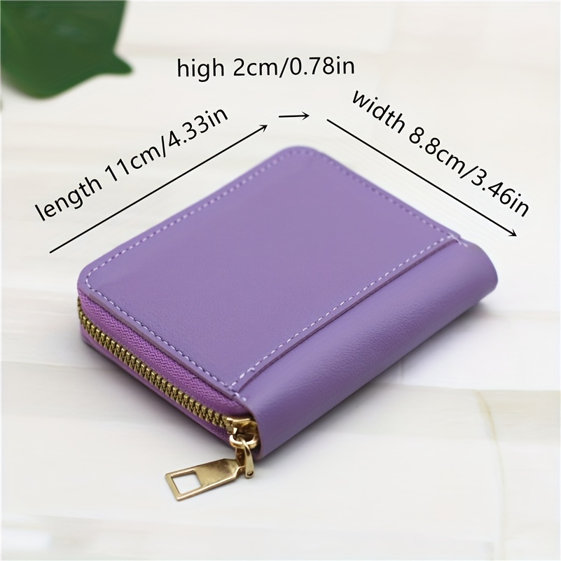 Top Layer Leather Zero Wallet, Super Soft Multi Card Holder Bag, Exquisite  Portable Universal Bag