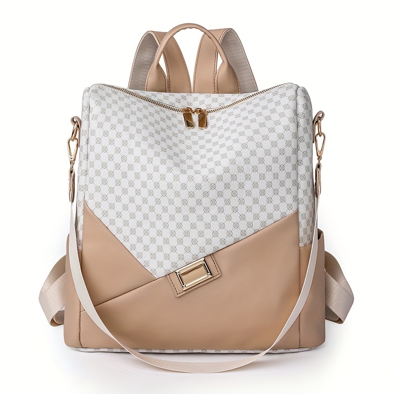 Mini Cute Small Zipper Backpack, Women's Geometric Pattern Backpack With  Adjustable Strap (7.5*6.3*2.23) Inch - Temu