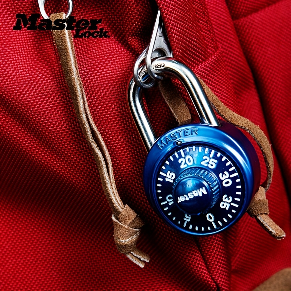  Candado de combinación para casilleros de gimnasio – Candado de  combinación Master Lock Locker, paquete, azul – El candado combinado ideal  para la seguridad de la escuela/gimnasio : Herramientas y Mejoras