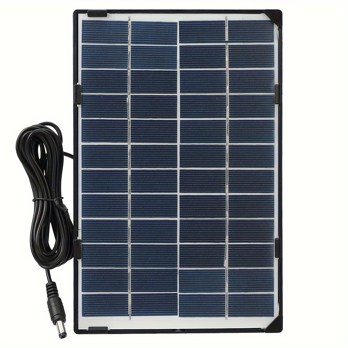 Panel solar portátil,Kit de carga del panel solar, cargador de panel solar  portátil de silicio policristalino 6W 6V
