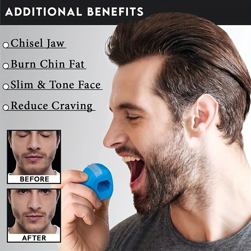 Jawline Trainer Silicone Masseter Muscle Exerciser For - Temu