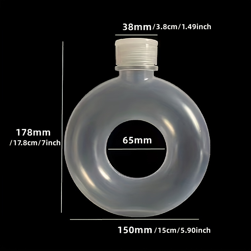 500ml Transparent Portable Milk Tea Bottle High Beauty Glass