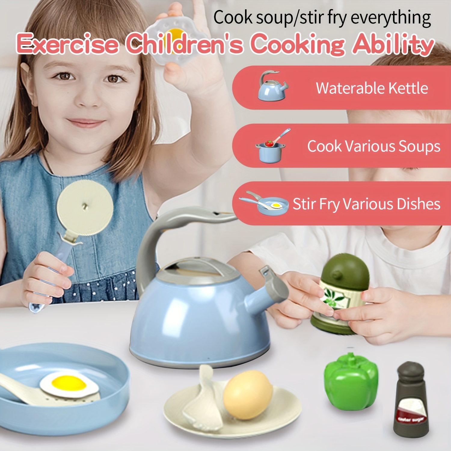 32pcs Accesorios De Juguete De Cocina Para Niños Juego De - Temu