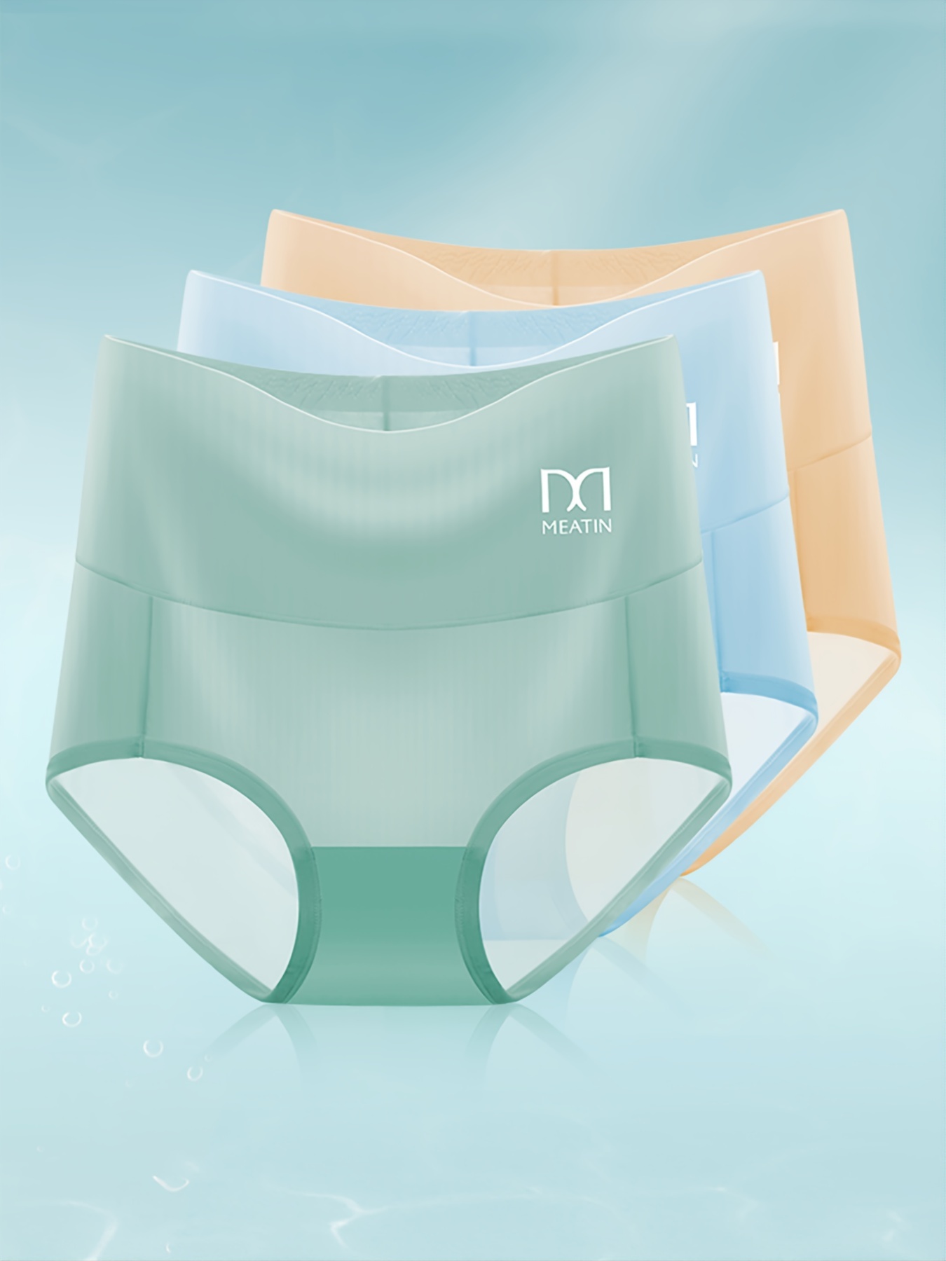 2 Pcs Seamless Panty - Underwear - Ice Silk Panties For Women