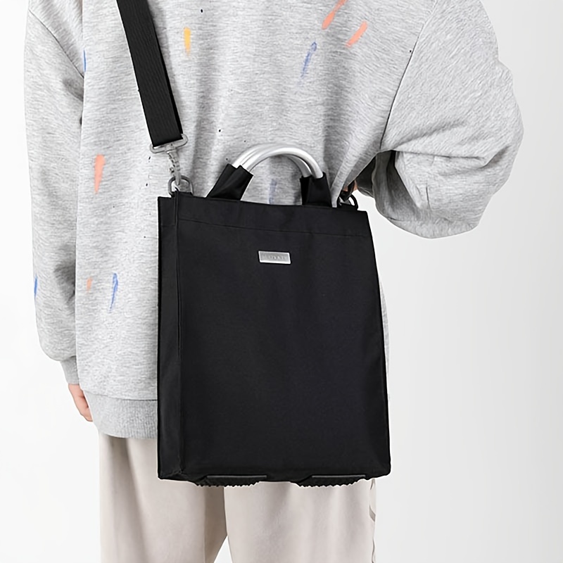 Men's Genuine Leather Crossbody Bag, Casual Vertical Shoulder Bag For  Travel - Temu