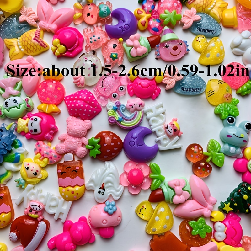 15 Pcs/bag Mixed Style Color Resin Candy Biscuit Food Nail Art Phone Case  Hairpin Fridge Handmade DIY Charms Accessory Decoration