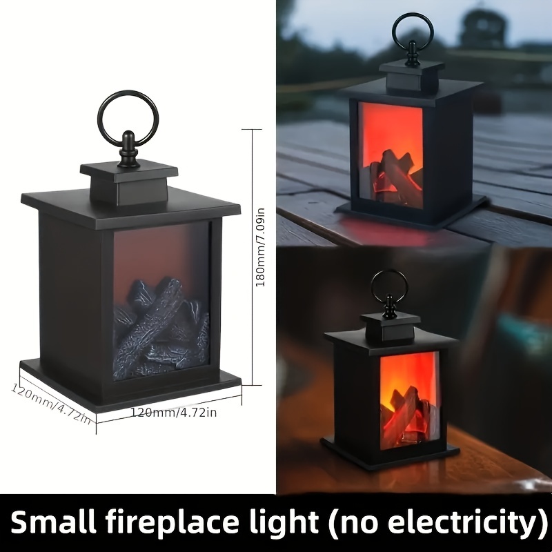 1 Pack LED Simulation Cheminée Lumière, Créative Cheminée Vent