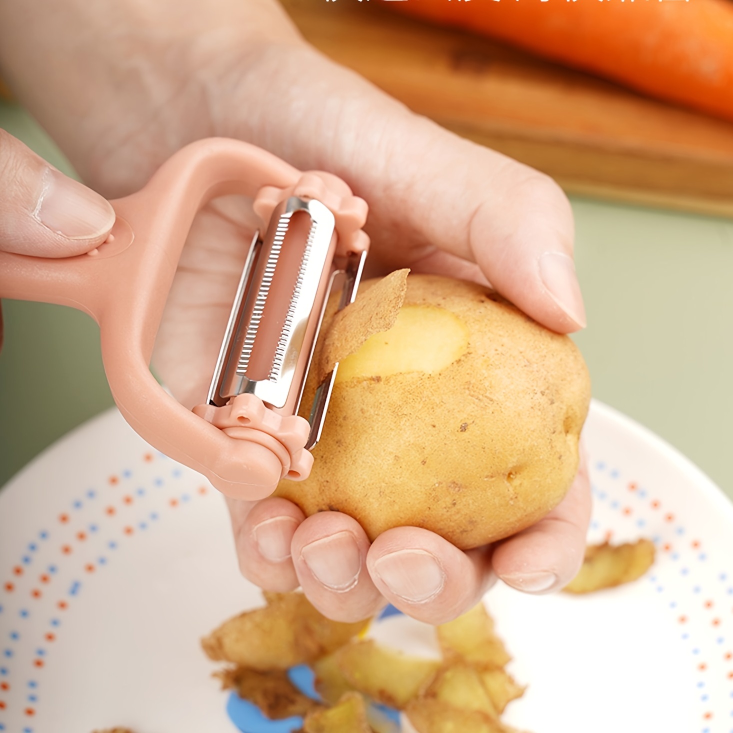 Potato Peeler Electric, Automatic Multi-Function Apple Orange