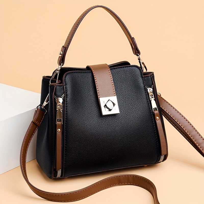 Women Bag Contrast Color Leather Tassel Small Square Shoulder Casual Phone  Bag Crossbody Luxury Designer Bag Purses Handbags - AliExpress