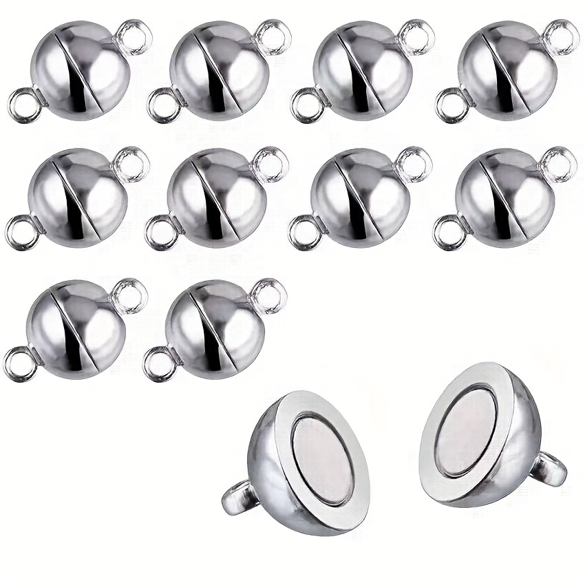 Jewellery Magnetic Clasps Round Magnetic Clasps For - Temu