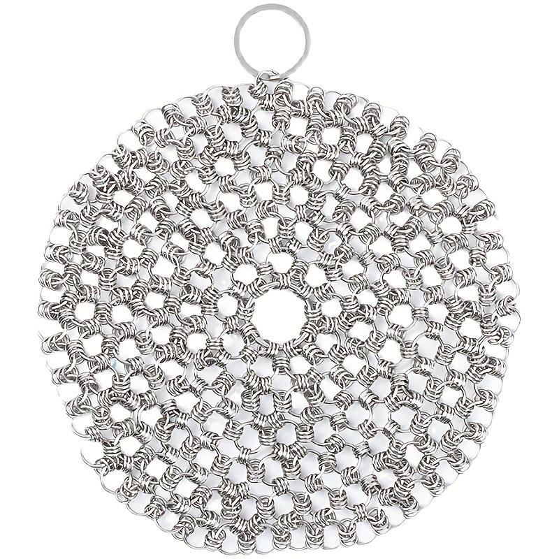 Kitchen-Pro Cast Iron Chainmail Scrubber with Silicone Insert — Tools and  Toys