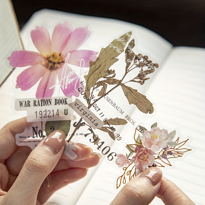 Stickers Plants And Flowers Aesthetic Stickers Pet - Temu