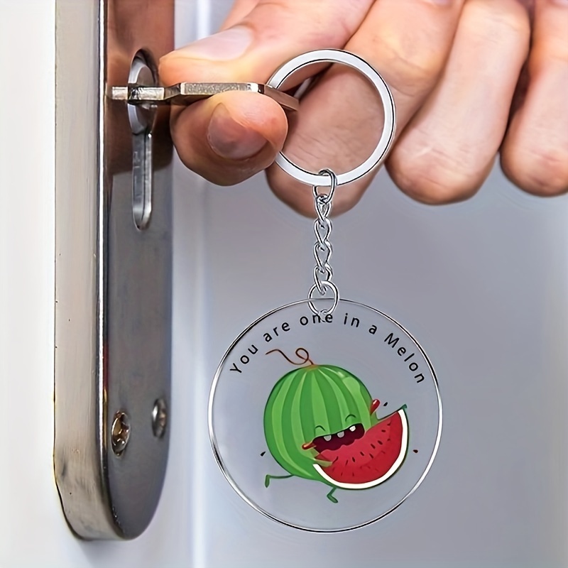 Fruit Pun Acrylic Keychains Thank You Gifts Employee - Temu