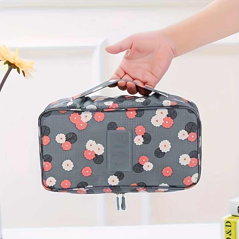Portable Bra Bag with Net Bra Case Bra Organizer for Travel (Pattern 8)