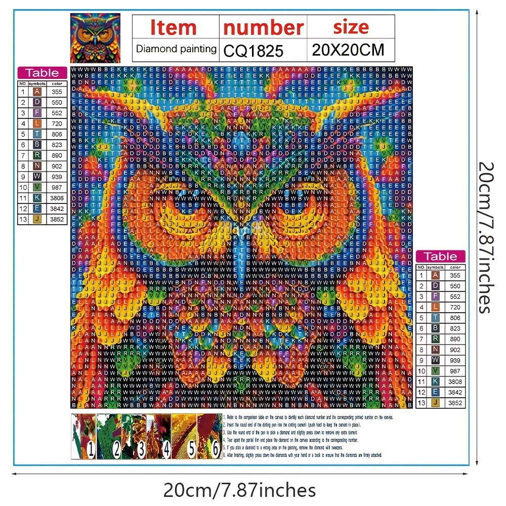 5D DIY Diamond Painting, Full Diamond Painting With Diamond Art, By Number Kits Embroidery Rhinestone For Wall Decor