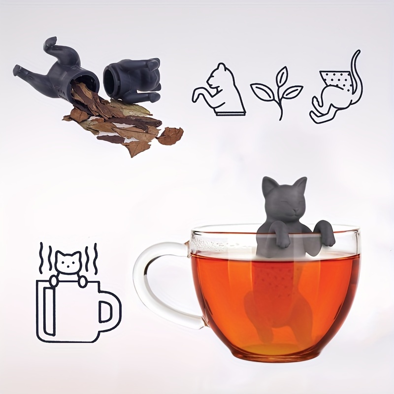 1pc Funny Rabbit Silicone Tea Brewer Mini Animal Tea Strainer Cute