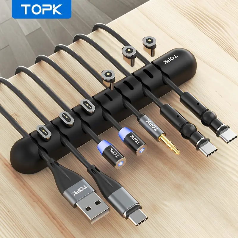 3 Pack Topk Cable Organizer Cable Management Usb Cable Holder Wire