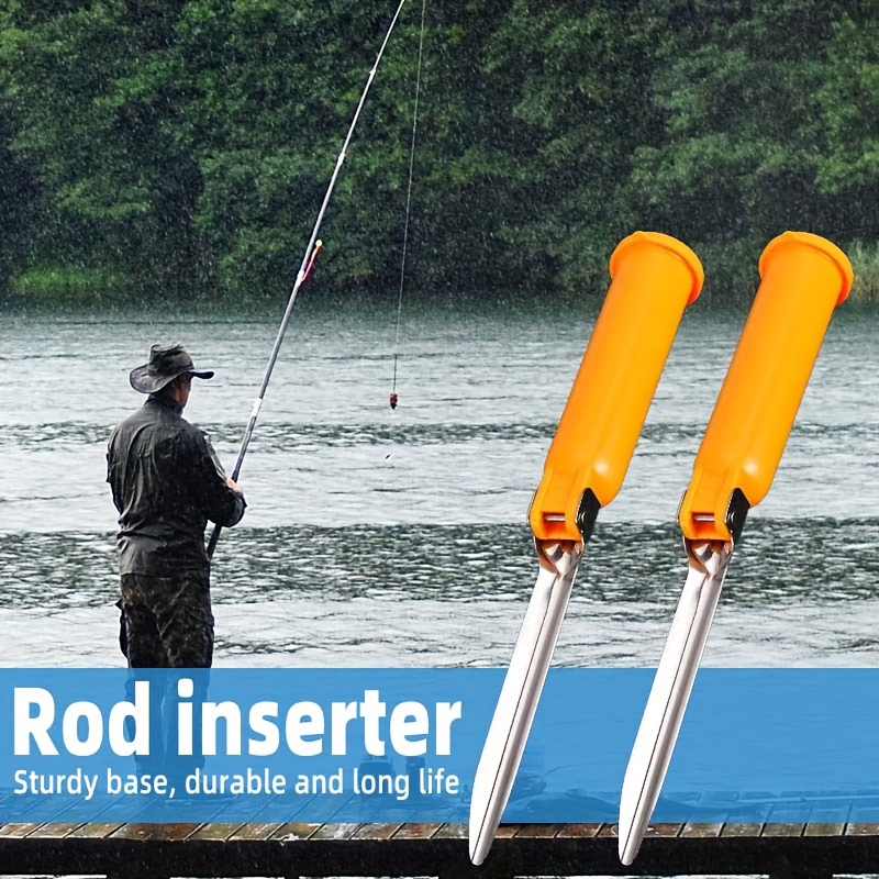 Outdoor Fishing Rod Holder Ground Inserted Fishing Pole Rack - Temu