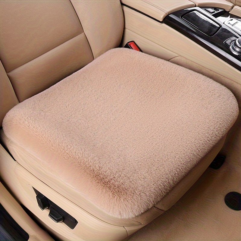 Car Seat Cushion Winter Plush Rabbit Fur Winter Warmth Thick - Temu