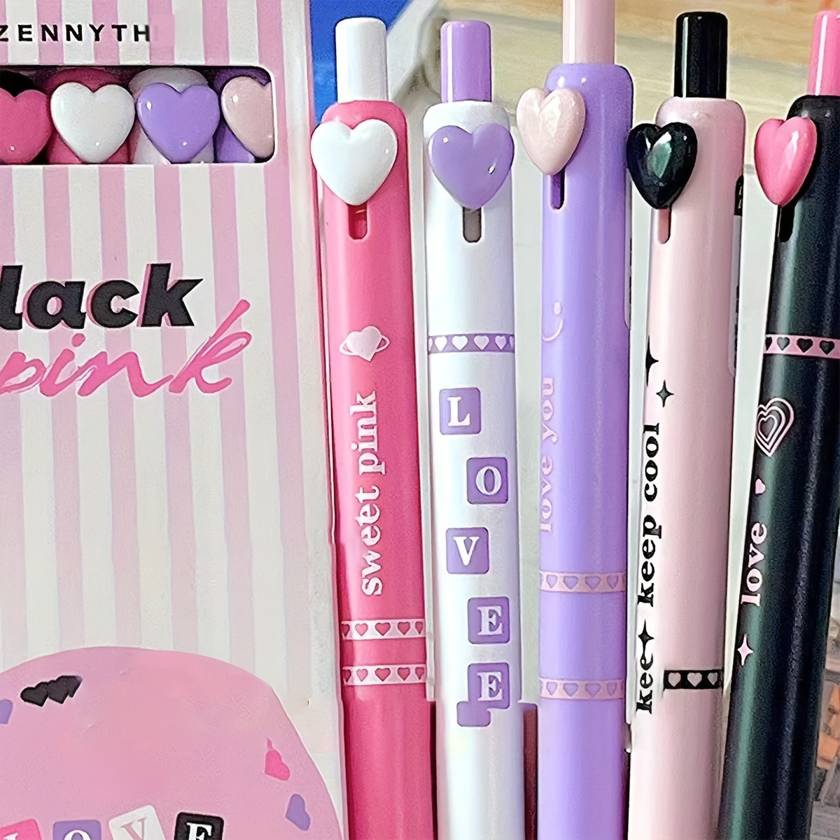 Cute Gel Pens Kawaii Pen Retractable Gel Pen Quick Drying - Temu