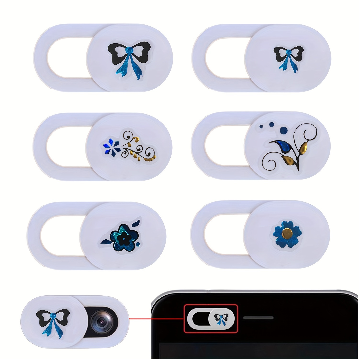 6pcs Webcam Cover, Ultra-Thin Laptop Camera Cover Slide Cute, Privacy Cover  Protect Your Privacy
