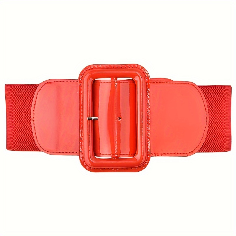 Thick red outlet belt