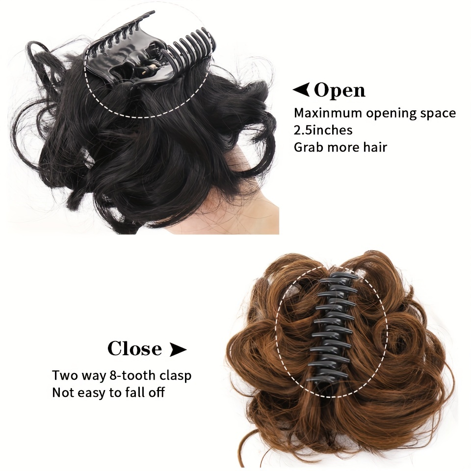 Messy Bun Hair Piece Tousled Updo Hairpiece