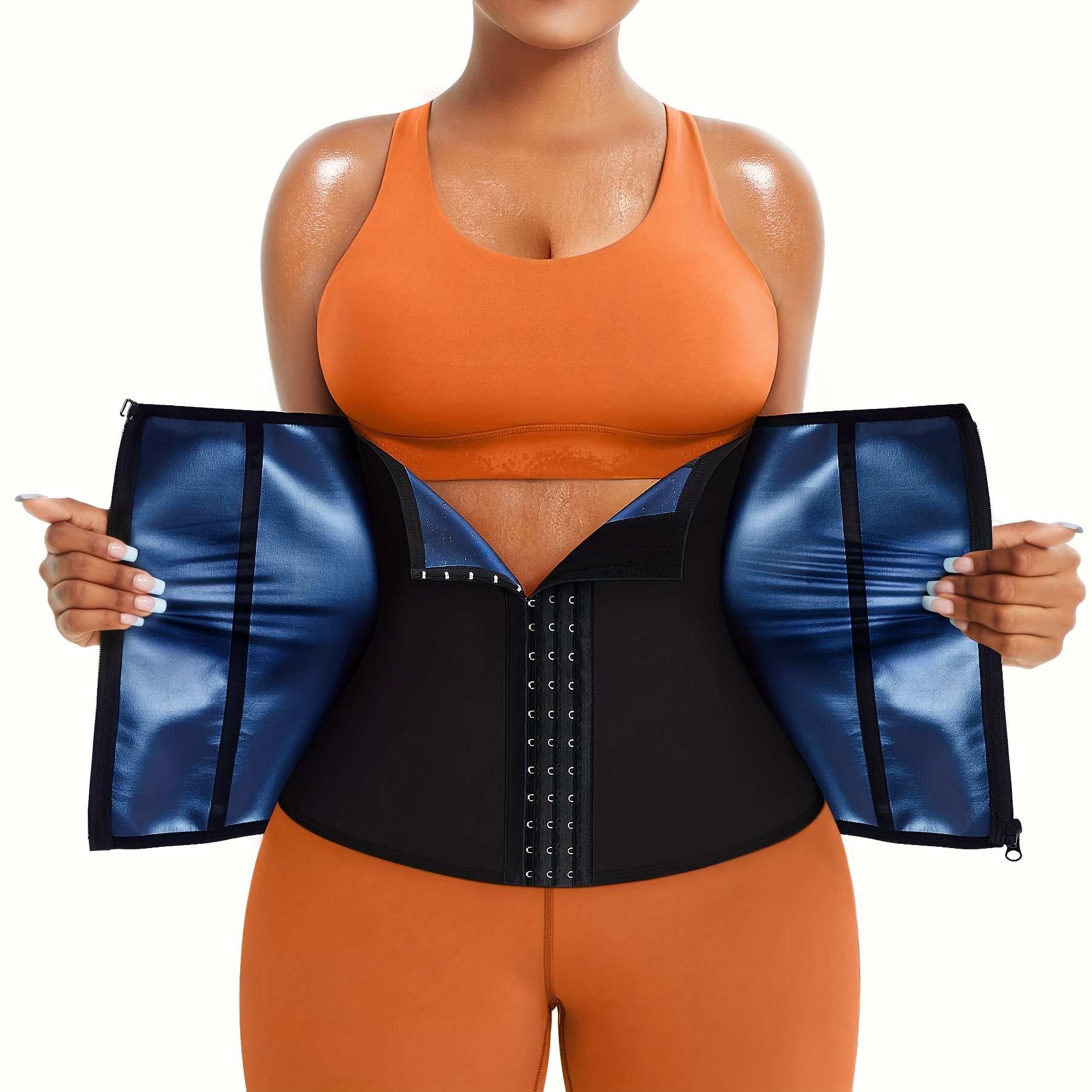 Always have my Pro waist trainer on me. 🖤 💛 @slimtum Cute, sporty, keeps  me snatched and ready to workout. ⚡️ ——— �
