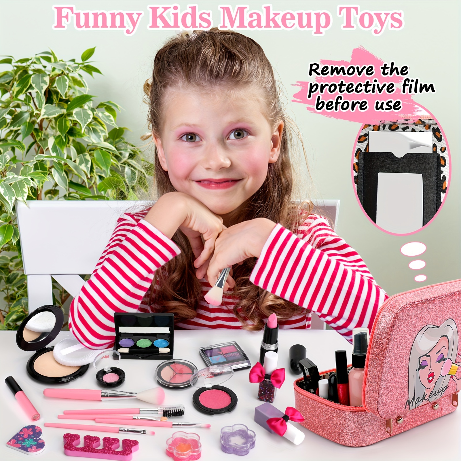  Kids Washable Makeup Girls Toys - Girls Makeup Kit for