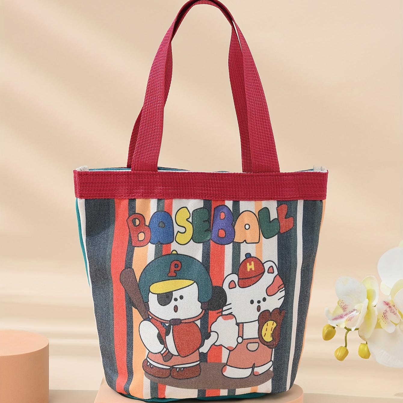 1pc Cartoon Festival Gift Paper Bag Cute Snack Bag For