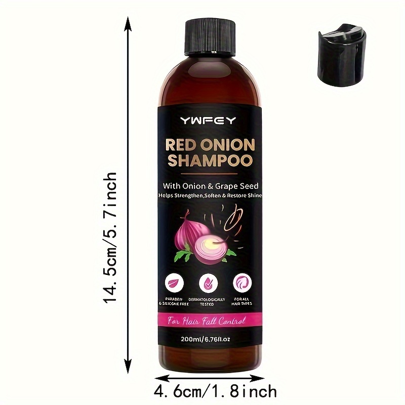 Red Onion Shampoo Natural Shampoo Onion Grap Seed Shampoo - Temu