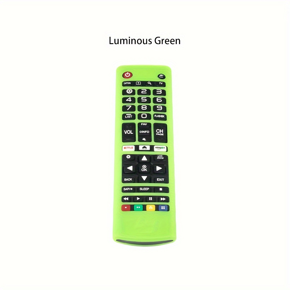 Funda protectora de silicona para mando a distancia para LG TV AKB75095307  (verde claro)