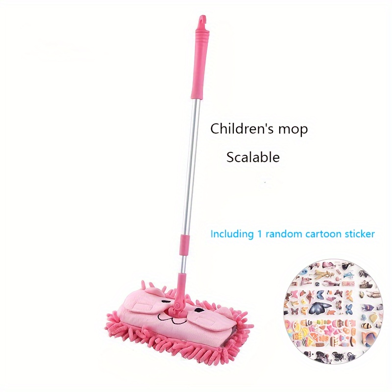 Child Spin Mop Broom Dustpan Set Baby Mini Sweeping House Cleaning Toys Set