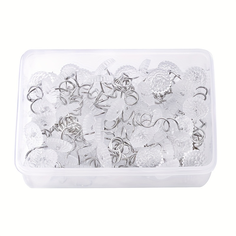Upholstery Tacks Headliner Pins Clear Heads Twist Pins For Slippers And Bed  Skirts, Bed Skirt Pins - Temu Italy
