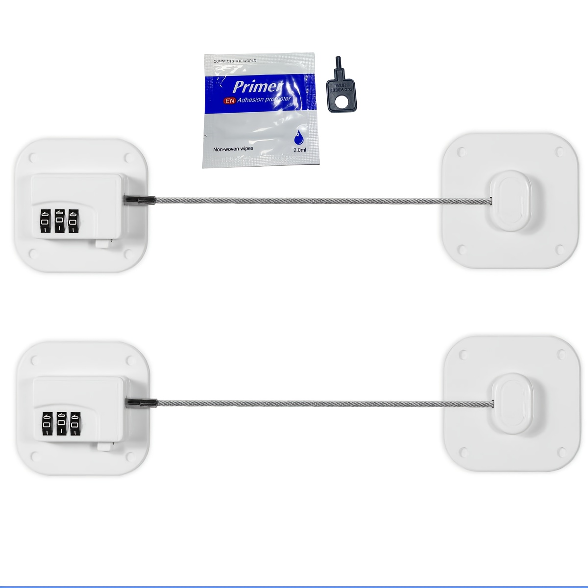 Digital Password Cabinet Locks Refrigerator Lock With Metal Key or Coded  Lock