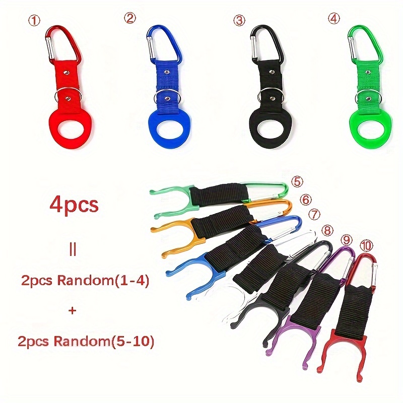 Portable Silicone Water Bottle Buckle Carabiner Backpack Buckle
