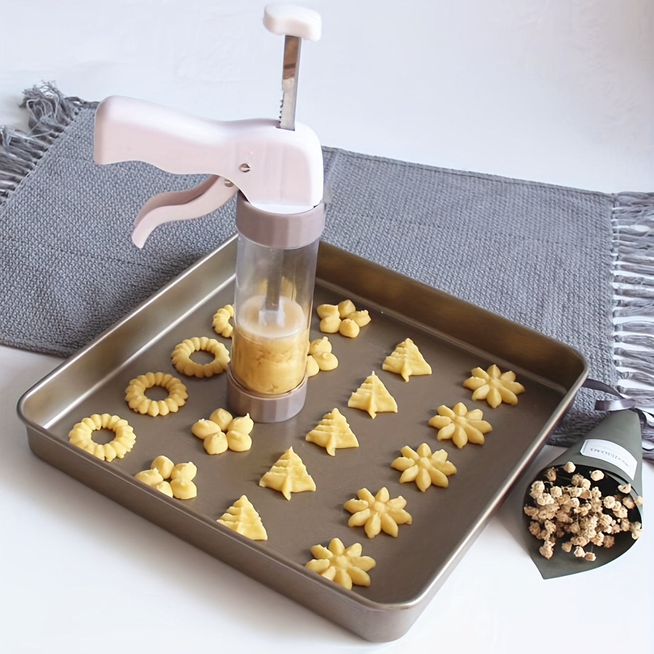 Machine à biscuits Biscuit Presse Set Cookie Maker Machine Kit 13
