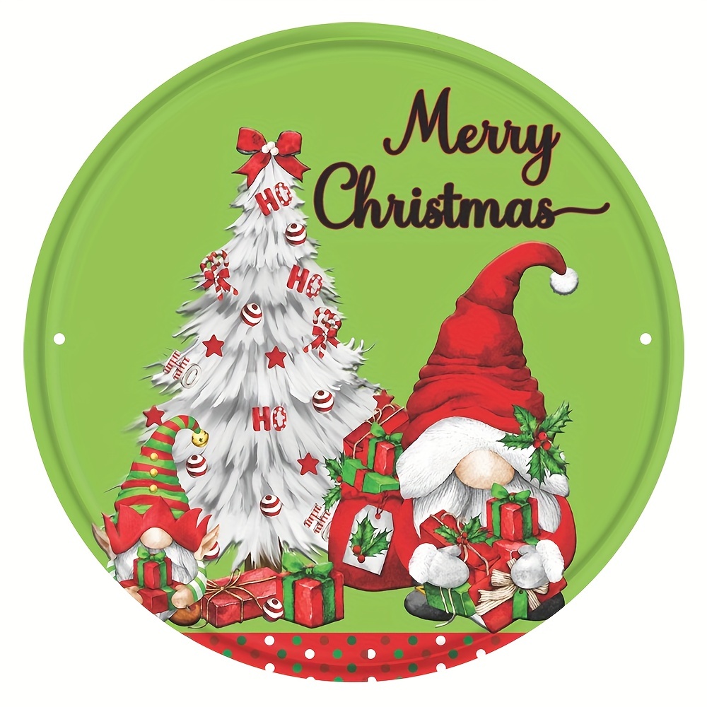 Santa Believe Christmas Ornament, Round Metal Ornament – The Village Wreath  Company