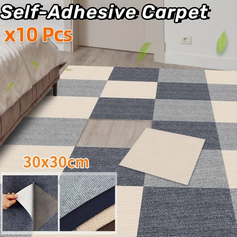 Self Adhesive Carpet Tile Easy To Peel And Stick Carpet - Temu