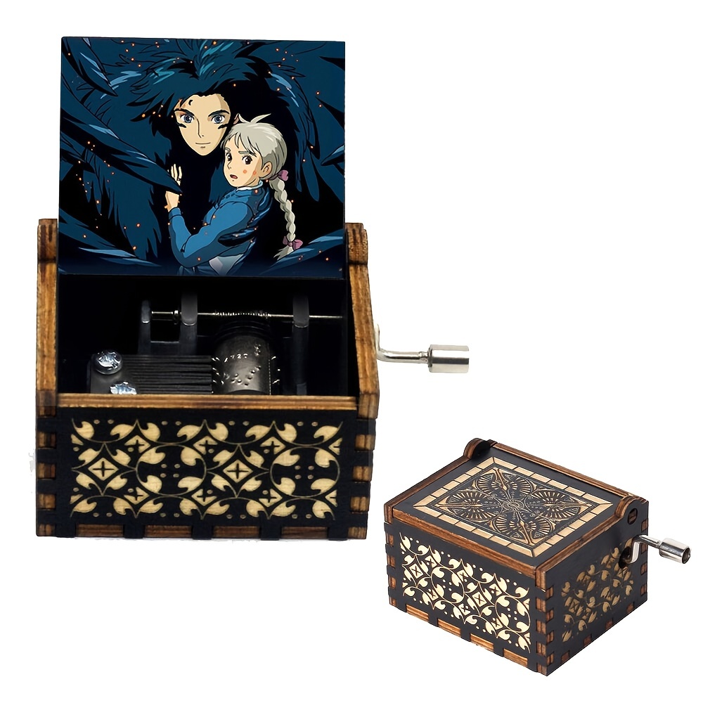 Zelda - Caja de música de madera manivela de madera caja musical con  temática de leyenda de Zelda regalo antiguo para bodas San Valentín Navidad