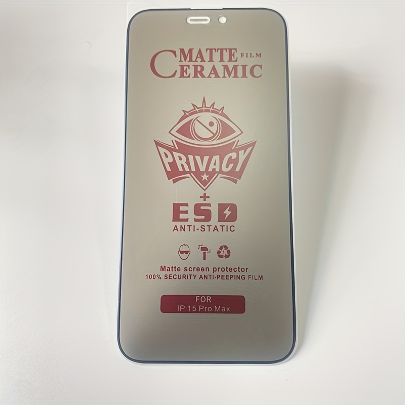 Privacy Ceramic Film For Iphone 15 Pro Max 14 13 Pro Max - Temu