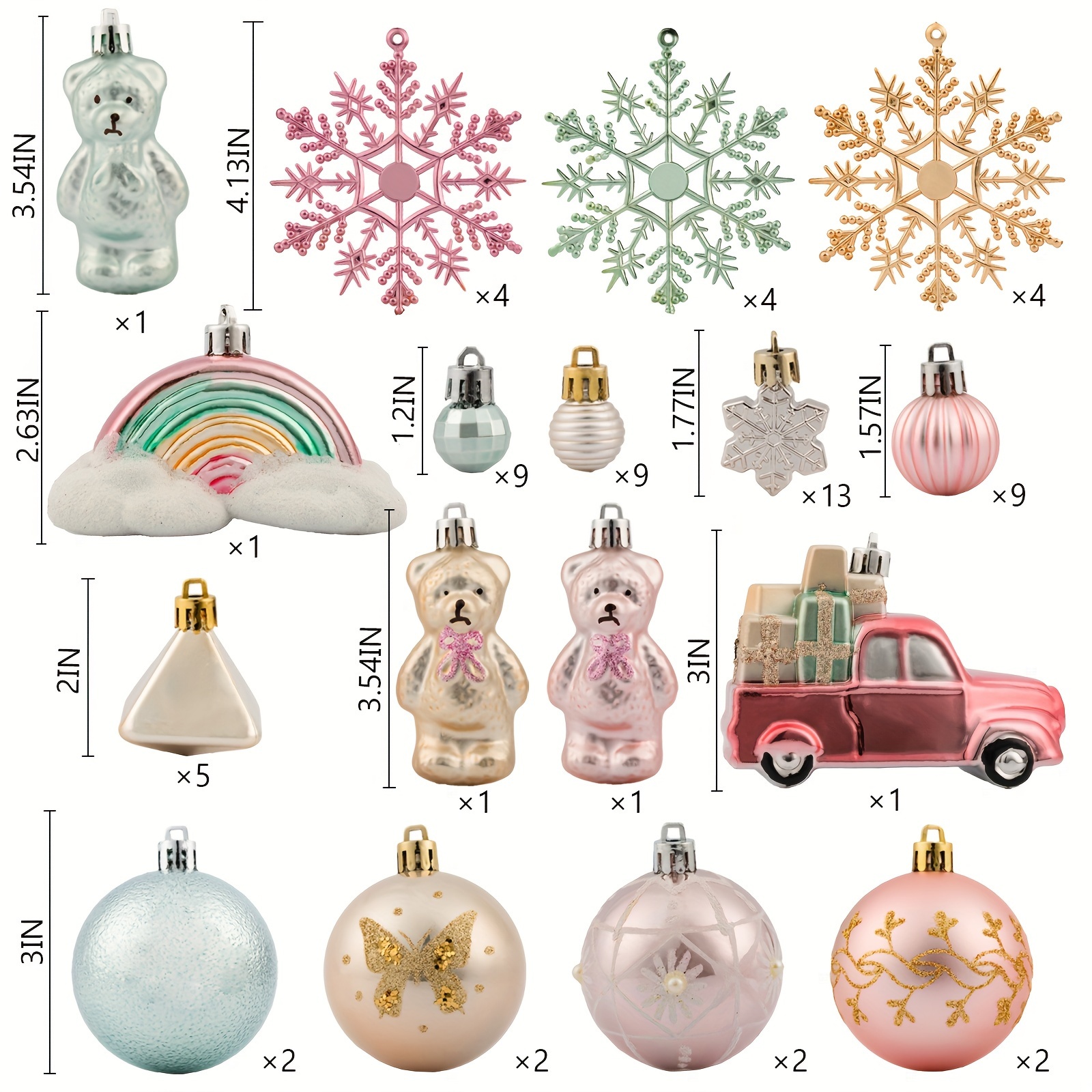 Miaikoe Samt Weihnachtskugeln 15er Set - 8cm Flocked Kugeln Mit Aufhänger