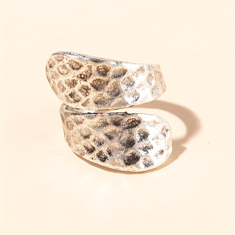 Men's Vintage Textured Adjustable Ring